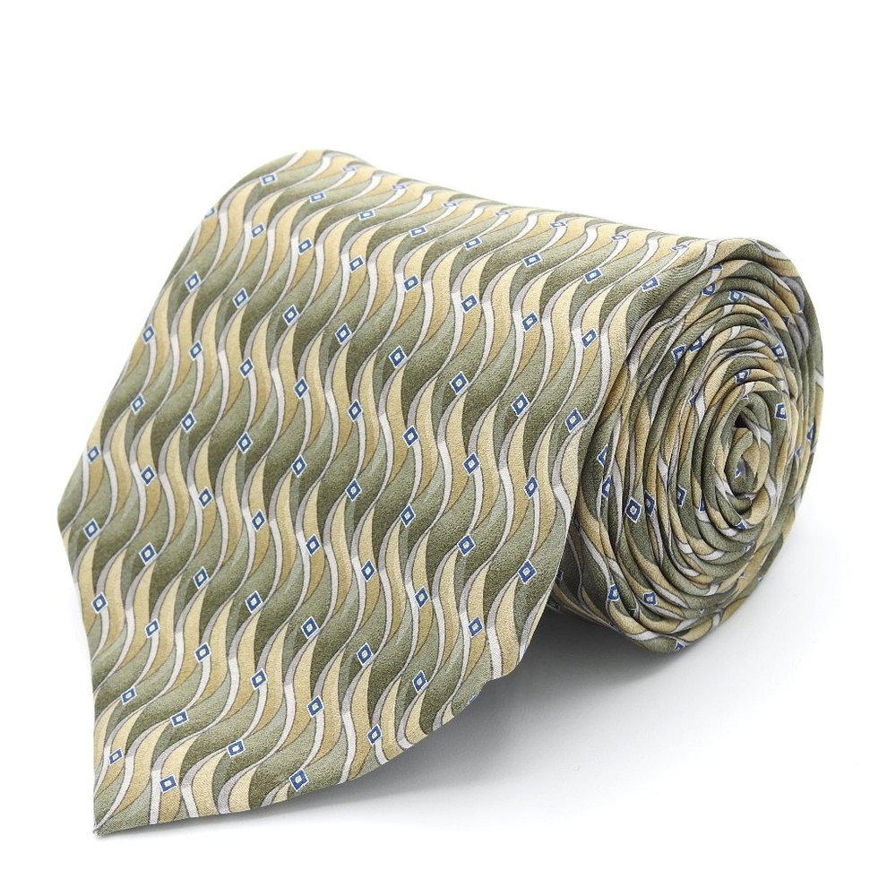 Dockers 100% Silk Multi Colored Wave Neck Tie